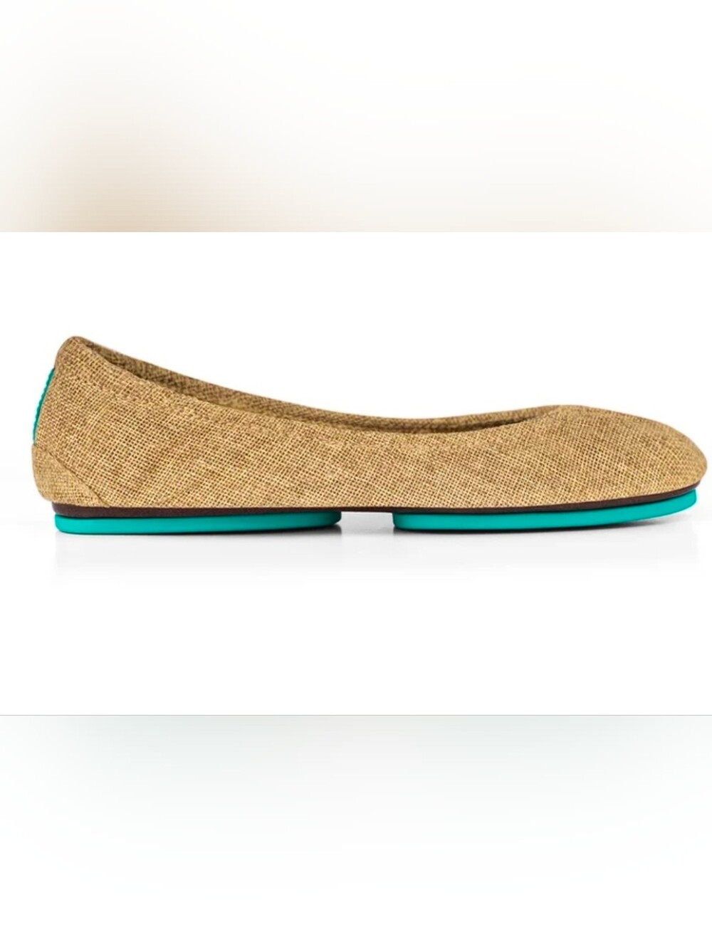 Tieks By Gavrieli Brentwood Tan Vegan Ballet Flats Flexible Comfort Size 9